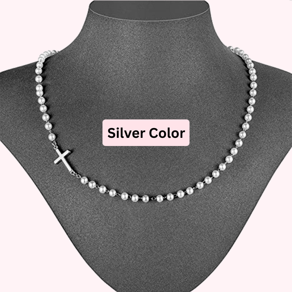 The Grace Pearl Cross Necklace