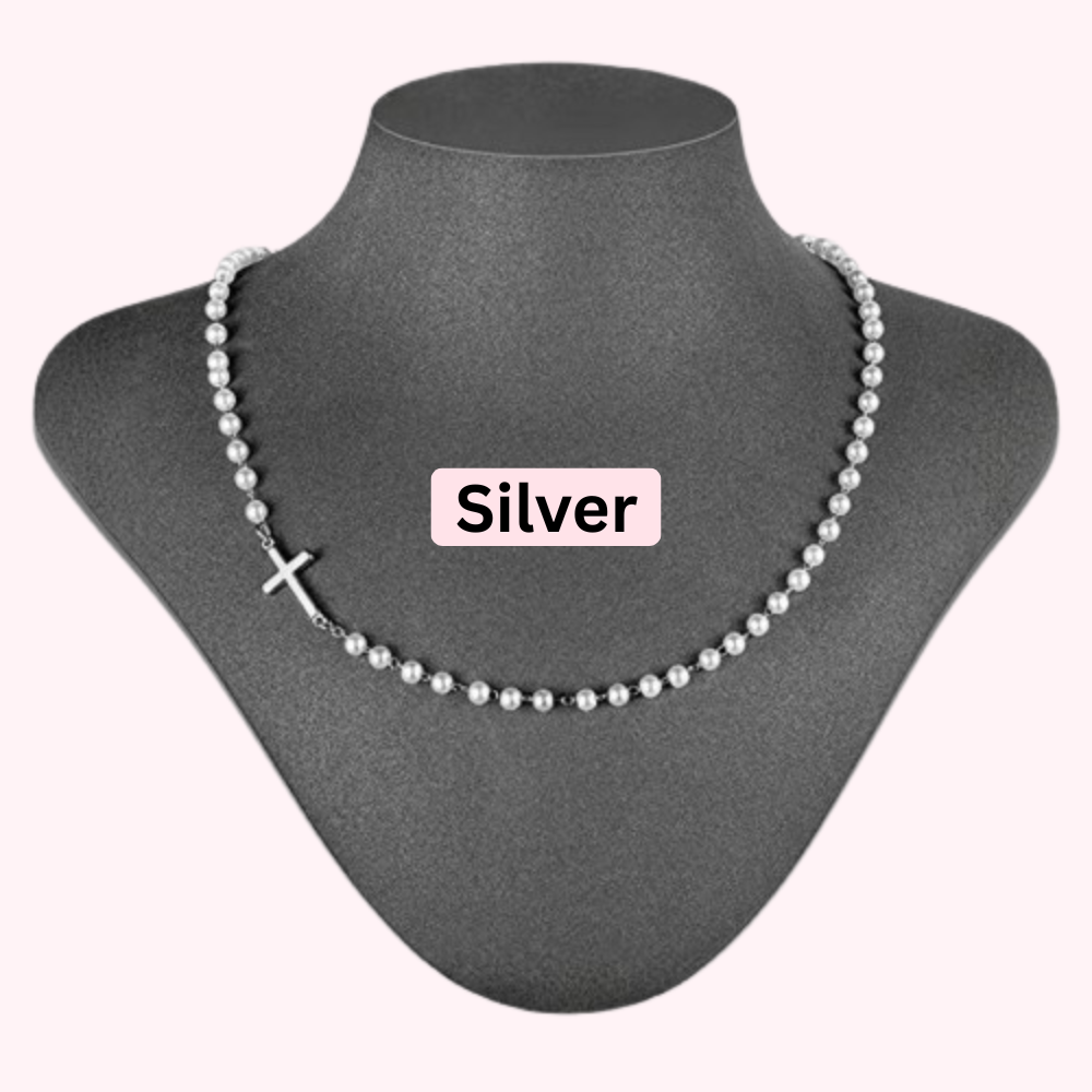 The Grace Pearl Cross Necklace