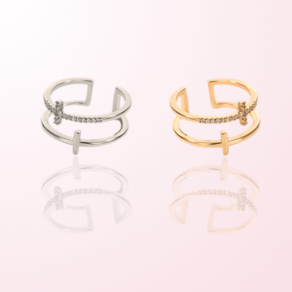 The Cross Rings (Gold & Silver)