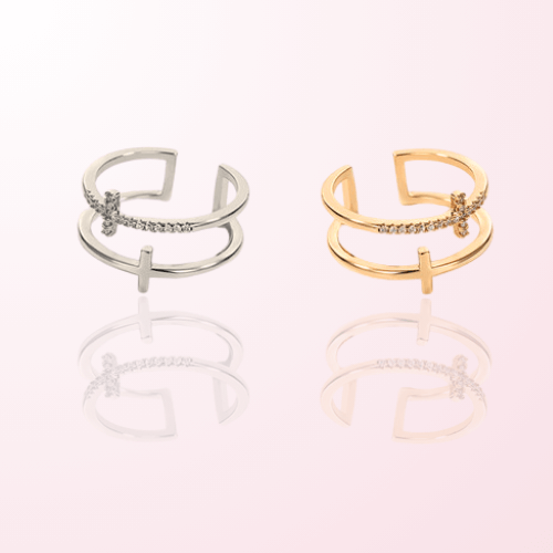 The Cross Rings (Gold & Silver)