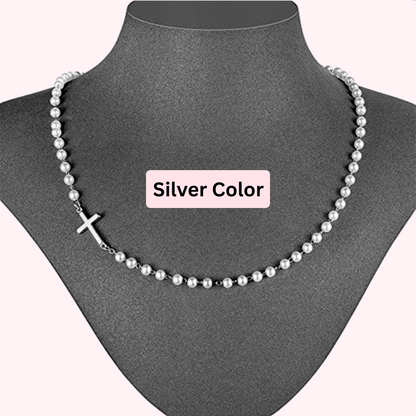 The Grace Pearl Cross Necklace