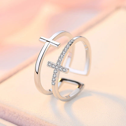 The Cross Rings (Gold & Silver)