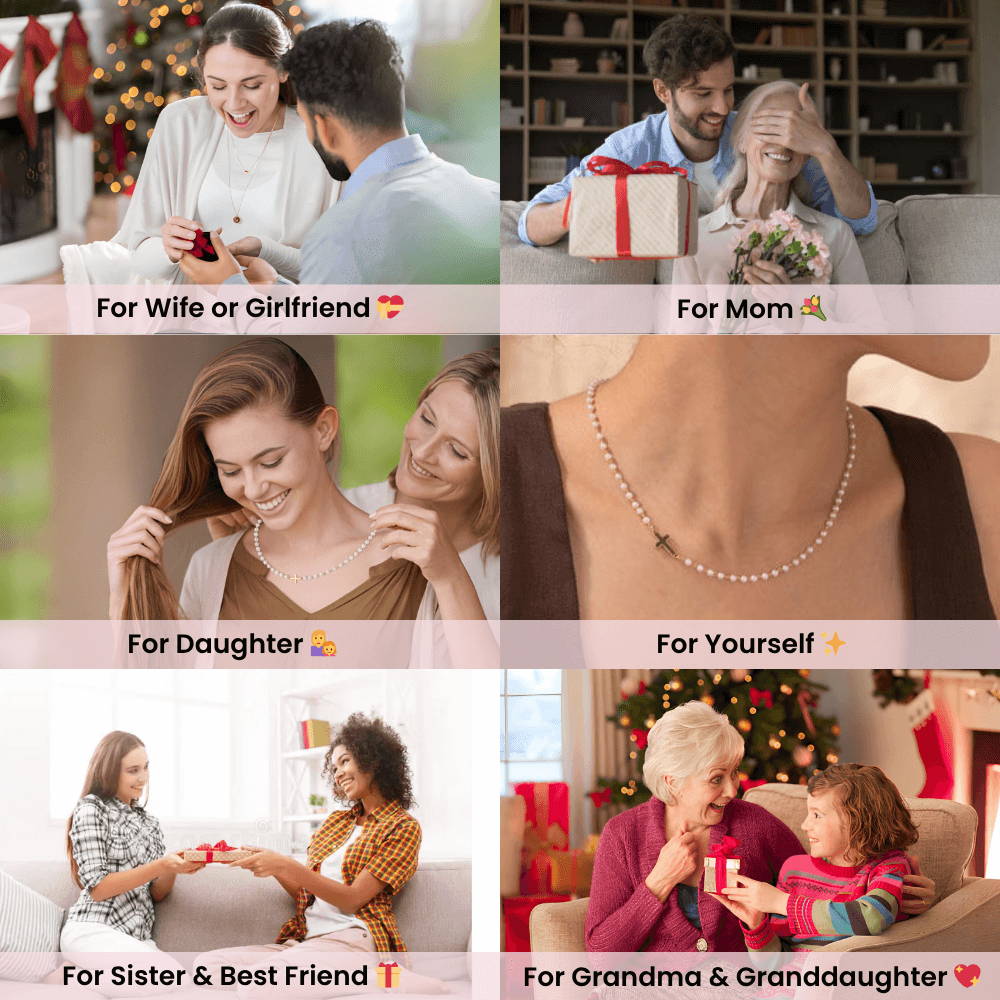 The Grace Pearl Cross Necklace