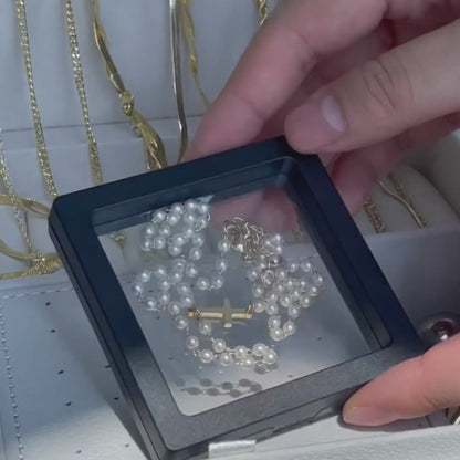 The Grace Pearl Cross Necklace